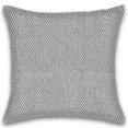 thumbnail image 3 of Herringbone Stripe Cotton Cushions Set of 2 Poly Filled With Zipper Machine Washable, 3 of 4