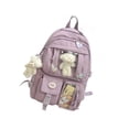 thumbnail image 3 of Mochila para niñas, mochila escolar para mujeres, niñas de 8 a 10 años púrpura, 3 of 9