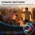 thumbnail image 5 of Oraolo 15W Portable Bluetooth Speaker, IPX7 Waterproof with 10H Playtime & Dynamic LED Lights - Perfect Shower Speaker with Hanging Design for Outdoor, Travel, and Home, 5 of 9