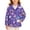 Purple, variant on YUANxueke Girls Hoodie Windbreaker Printed Full Zip Jackets Casual Outdoor Fashion Windproof Jacket with Pockets,Multicolor,2-3 Years