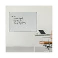 Universal Melamine Dry Erase Board, 72" x 48", Aluminum Finish Frame