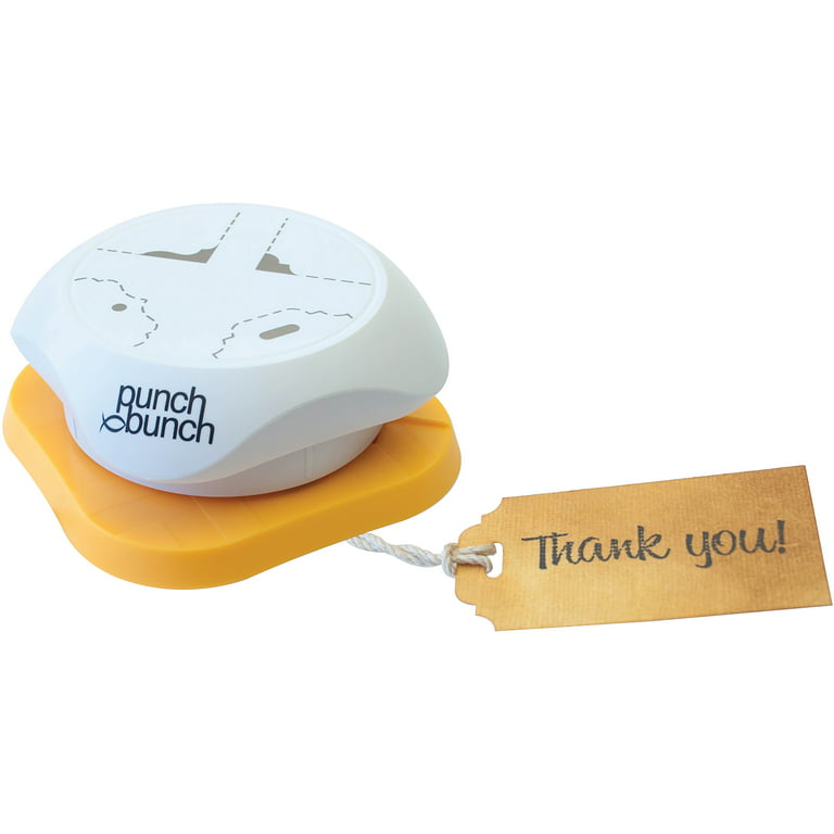 Punch Bunch AnySize Elegant Tag Maker - 4-in-1 Corner and Hole Punch