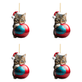 thumbnail image 1 of Navidad Lindo Gato Adornos Acrílico Coche Decoraciones (I), 1 of 2