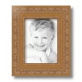 thumbnail image 2 of ArtToFrames 6" x 8" Wide Gold with Green Tones Picture Frame, 6x8 inch Gold Wood Poster Frame (WOM-5078), 1 Pack, 2 of 7