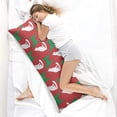 thumbnail image 2 of Boho Dog Print Body Pillow Cover 20x54 - Machine Washable - Hand-Drawn Graphic, 2 of 5
