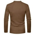thumbnail image 6 of vdgthytj Basic Tops for Men Casual Round Neck Long Sleeves Pullover Blouse Fashion Breathable Button Solid Color Shirt, 6 of 8