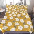 thumbnail image 1 of HAHDAXIA Flower Pattern Design Bedding Solid Comforter Set for All Seasons 3 Pieces(1 Comforter+2 Pillowcases) Soft Microfiber Bedding Set Full(79"x90"), 1 of 7