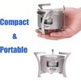Wood Burning Alcohol Stove Titanium Portable Grill Stove with Carring
