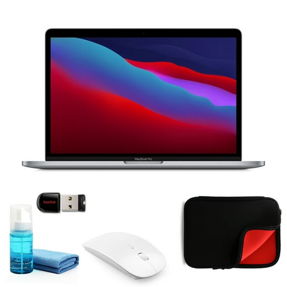 Apple MacBook Pro M1 13 Inch (Silver) 256GB - Kit with Mouse + More (New-Open Box)