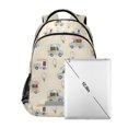 thumbnail image 7 of FORMRS Kids School Backpack Elementary Student Unisex Travel Bookbag with Reflective Stripes, Ice Cream Trucks Pattern, 7 of 7
