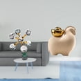 thumbnail image 2 of Mini Animal Statue Sphere Figurine Desktop Ornamental Glass Sculpture for Desk Office Shelf Living Room Home Decoration, 2 of 8