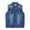 Blue, variant on Jean Vest Jacket for Men Solid Color Lapel Button Down Tank Top Stretch Sleeveless Top Loose Casual Denim Outwear