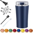 thumbnail image 1 of Household Superfine Grinder - Multi-Grain Blending & Powdering Machine, Stainless Steel Blade One Touch Grinding Design, Electric Spice Grinder for Coffee Beans Herbs Nuts Seeds Pepper Grain (Blue), 1 of 9