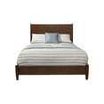 thumbnail image 3 of Alpine Furniture Flynn Mid Century Wood Full Size Panel Bed in Walnut (Brown), 3 of 6