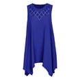 thumbnail image 5 of Blmnix Shift Ladies Dresses Tank Dress Plus Size Dresses Dress Midi Dresses Sleeveless Crew Neck Blue Antimicrobial Protection Women's Summer Dresses,L, 5 of 7