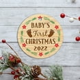 thumbnail image 6 of 1 Pcs Ceramic Ornaments, Baby's First Christmas 2022 BNN549O, Christmas Tree Decorations, Christmas Ornaments 2022, Circle, 6 of 6