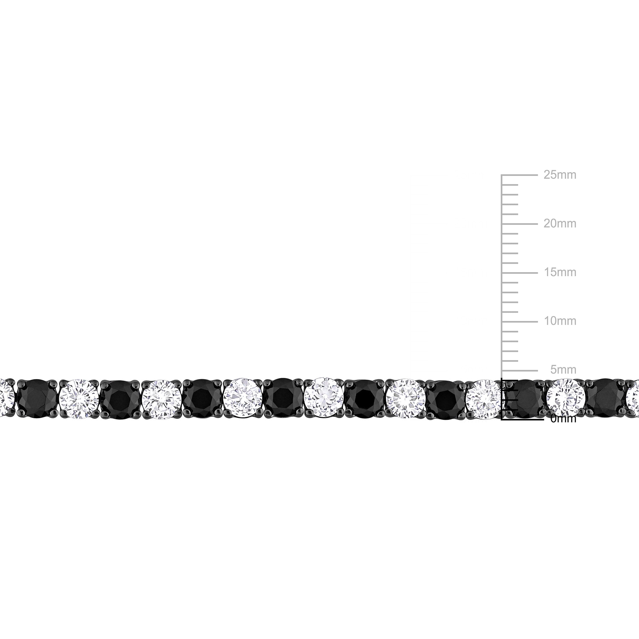 Everly Men's Created Sapphire Sterling Silver Tennis Bracelet