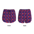 thumbnail image 3 of Balery Cute Crabs Pantalones cortos deportivos para mujer con forro y dos bolsillos, elásticos, para entrenamiento, gimnasio, yoga-XX-Large, 3 of 7