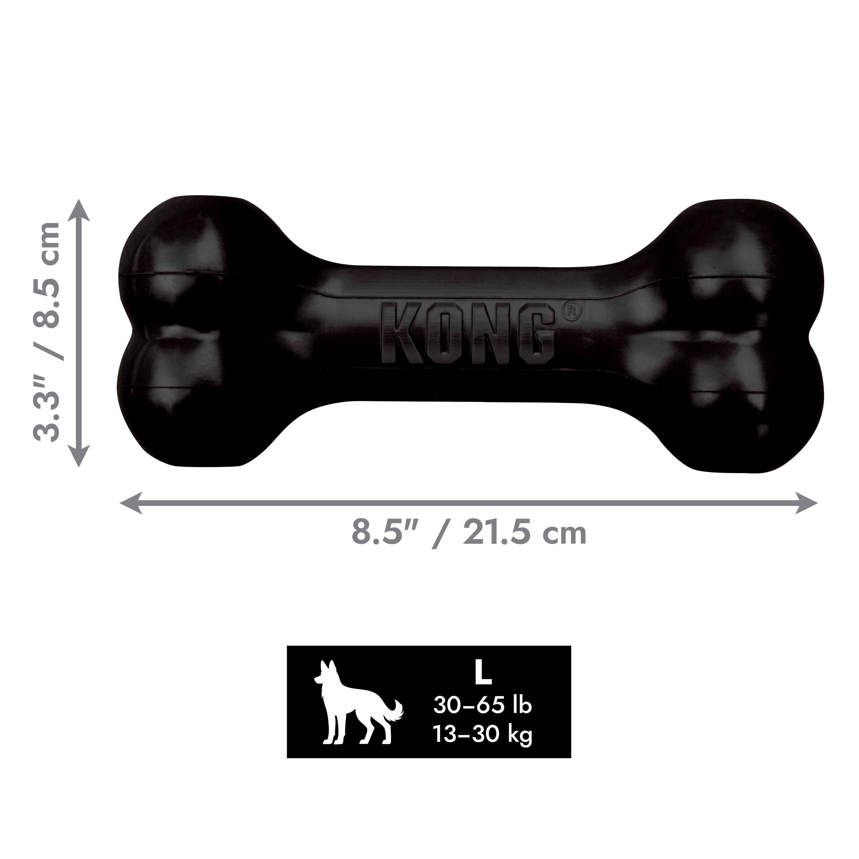 KONG® Extreme Rubber Goodie Bone for Power Chewers, Large for Dogs Between 30-60 lbs