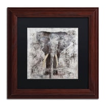 Trademark Fine Art "Wild Life" Canvas Art by Joarez, Black Matte, Wood Frame