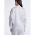 thumbnail image 4 of Scoop Women's and Women's Plus New Scubaknit Cropped Sweatshirt with Drop Sleeves, Sizes XS-4X, 4 of 6