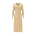 thumbnail image 4 of Long Cardigan Lightweight Knit Dusters Coat V Neck Button Up Sweater Dress Fall Outfits Women S, 4 of 4
