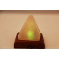 thumbnail image 4 of Mogul- Miniature USB Himalayan Salt Lamp Pyramid Crystal Salt Rock Lamp for Office,Home Deco,Yoga,Holiday Gift - Hand Carved,Genuine Wood Base, 4 of 5