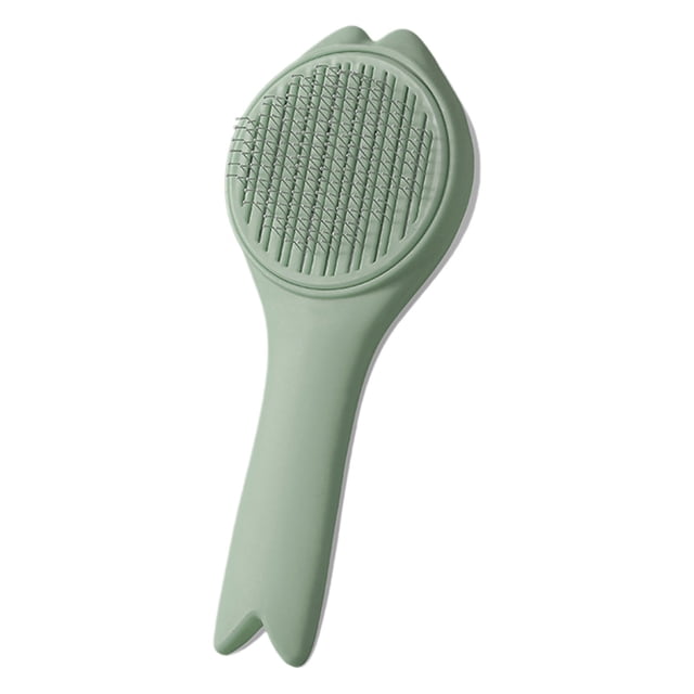 Mom's Best Peine de acero inoxidable para perros y gatos, elimina enredos y pulgas, herramienta autolimpiable y cómoda.