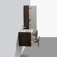 thumbnail image 5 of Eviva Joy 24" Rosewood Wall Mount Bathroom Vanity w/ White Integrated Top, 5 of 5