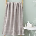 thumbnail image 3 of Premium Cotton Bath Sheet Set-Thick and Absorbent, Ribbed 3-Piece Bathroom Towels, 70*140cm, 3 of 5