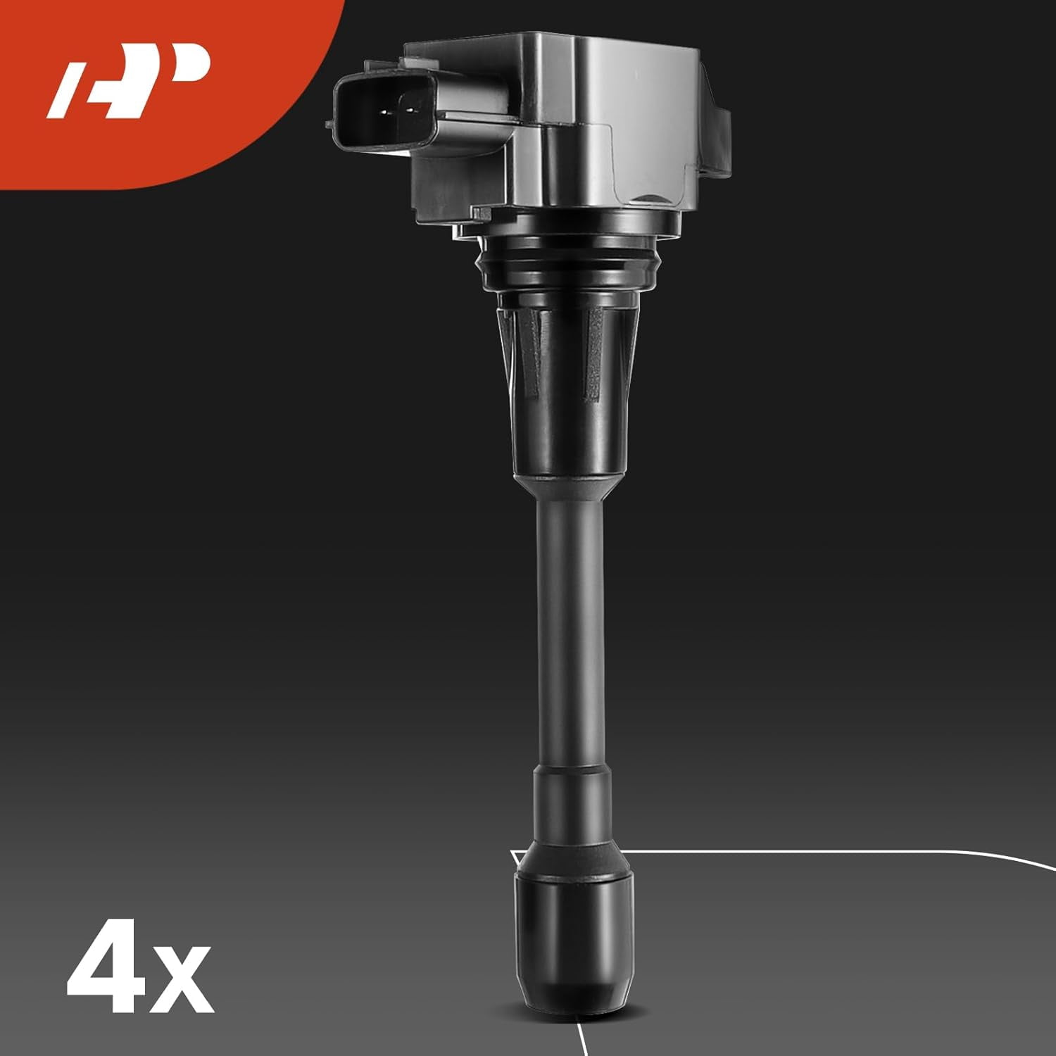 A-Premium Ignition Coils And Spark Plugs Set, Set of 4