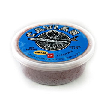 Red Caviar - Tobiko Red Flying Fish Sushi Roe Caviar - 1.1 lbs