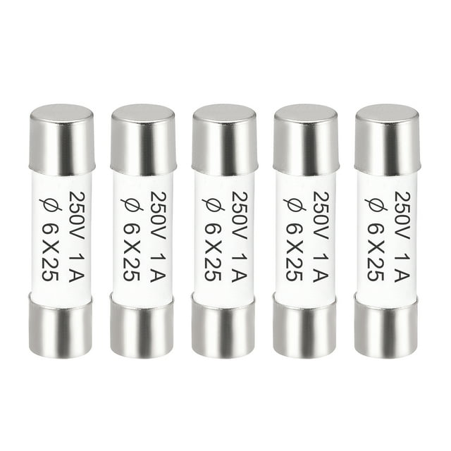 Unique Bargains Ceramic Cartridge Fuses 1A 250V Ceramic Fuses Fast Blow for Amplifier Energy Saving Lamp Ballast 5pcs