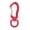 Red, variant on Rupoun Multifunctional Aluminium Alloy Carabiner Outdoor Mountaineering Safe Lock D Buckle, Heavy Duty Clip for Camping Hiking and Backpacking, Black (2.9 inches / 7.3 cm)