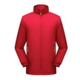 thumbnail image 4 of ICHUANYI, liquidación, chaqueta de una sola capa para parejas al aire libre para mujer, chaqueta informal con solapa y cremallera, parte superior suave holgada, abrigo/chaqueta informal con capucha de manga larga ICHUANYI WER202308170416, 4 of 9
