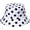 Polka Dot White, variant on CoCoMangos Adult Unisex Summer Polka Dot Printed Bucket Hats Wide Brim Travel Beach Fisherman Cap for Women Men