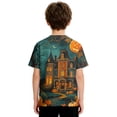 thumbnail image 6 of Boys Girls Halloween Short Sleeve Shirts Funny Ghost Pumpkin T-Shirt Cute Halloween Top 2-14 Years, 6 of 6