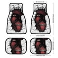 thumbnail image 2 of Attack On Titan Carpet Car Floor Mats 4 Pieces Sets All Weather Front & Rear Mats Non Slip Car Protector Mat, 2 of 8