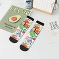 thumbnail image 7 of Pofeuu Mushroom and Frogs Print 30cm Socks, Adult Running Hiking Socks for Youth and Adult, 7 of 7