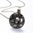 thumbnail image 6 of Skull Necklace Personalized Custom Photo Round Pendant Adjustable Stainless Steel Necklaces with Gift Box for Men Women Mothers Valentine's Jewelry Gift, 6 of 6