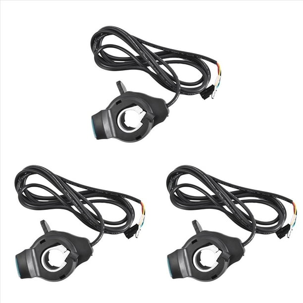 3X Acelerador de Pulgar para Bicicleta Eléctrica con Pantalla LCD, Puños de Manillar con Control de Velocidad, Accesorios para Bicicleta Eléctrica