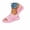 Pink, variant on Women's Solid Knit Slip On Backless Mule Sandals Open Toe Thick Platform Sole Lightweight Summer Daily Walking Shoes