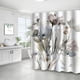 thumbnail image 5 of Cortina de ducha decorativa para baño, tela divisoria, impresión digital, cortina impermeable para baño con ganchos, sin perforaciones, 5 of 5