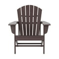 thumbnail image 4 of Westin Outdoor Adirondack Patio Chair with Ottoman Footrest, Dark Brown, 4 of 8