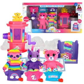 Just Play Build-A-Bear Workshop Rainbow Friends Stuffing Station, 21 pieces, Preschool Ages 3 up