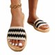 thumbnail image 5 of Sandalias de Deslizamiento Planas de Zapatillas de Pie Abierto de las Mujeres con Suela Suave para el Uso Casual de la Playa de Verano Al Aire Libre, 5 of 8