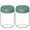 Green, variant on Povinmos White Glass Stackable Airtight Fruit Food Storage Jar (2 Count)