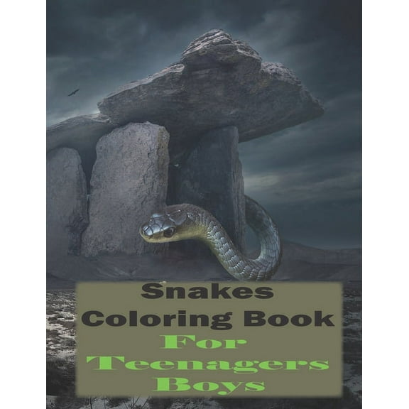 Snakes coloring book for teenagers boys: Stress Relief Coloring Book, Realistic SNAKES for Coloring Stress Relieving - Illustrated Drawings and Artwork to Inspire ...boys And Adults (Snake Designs Col