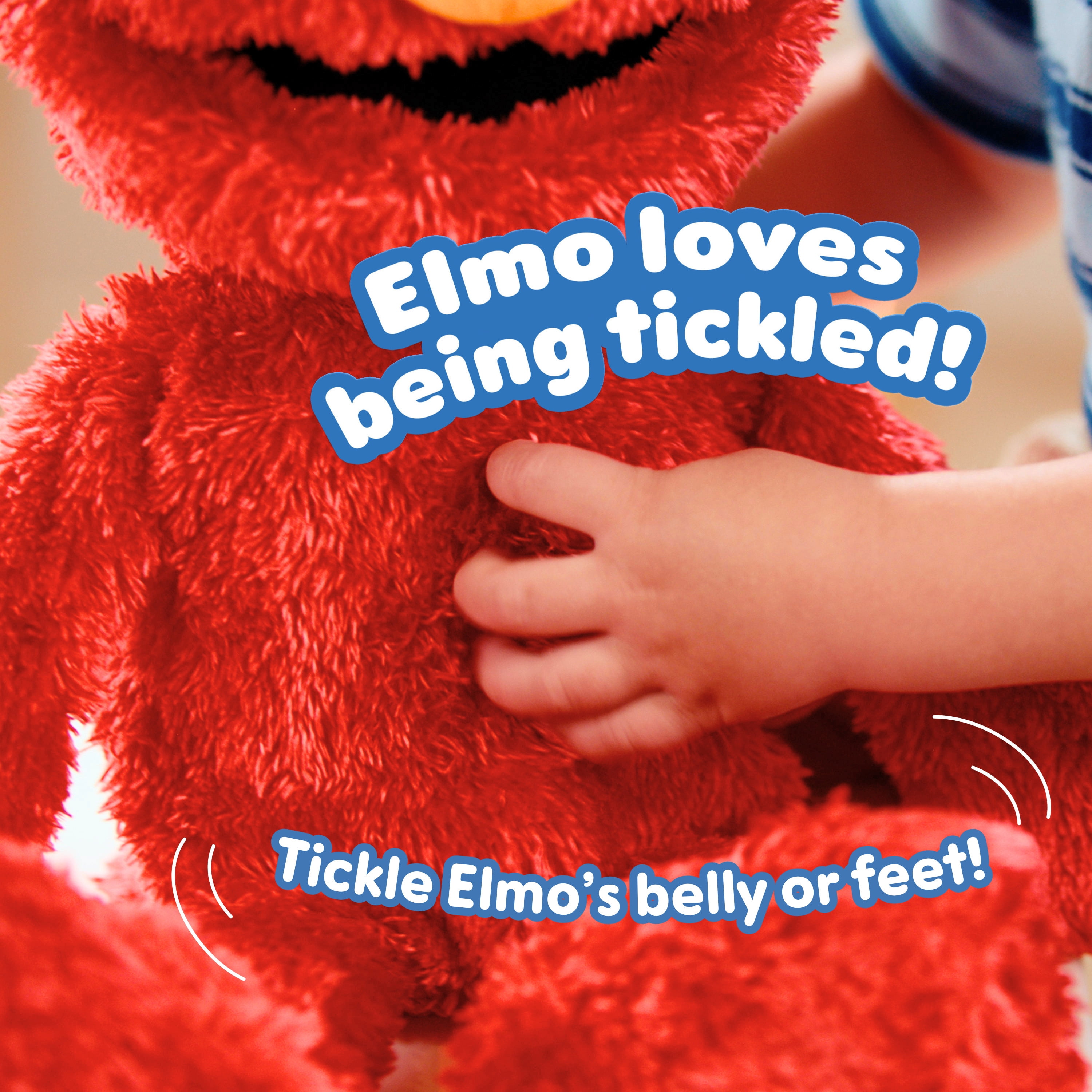 Sesame Street Tickle Me Elmo Giggle Max 18-Inch Interactive Plush Toy, Biggest Tickliest Elmo Ever, Ages 18 Months+