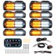 thumbnail image 1 of Luces estroboscópicas LED de emergencia BooYu Sync, 8 unidades, para vehículos, 1 of 7